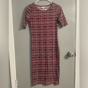 Lularoe Julia Dress- Geometric Print